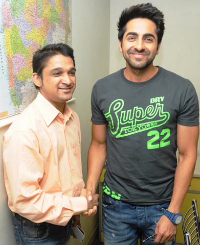 Bollywood star Ayushman Khurana.